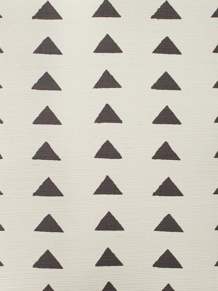 triangles chocolate grasscloth