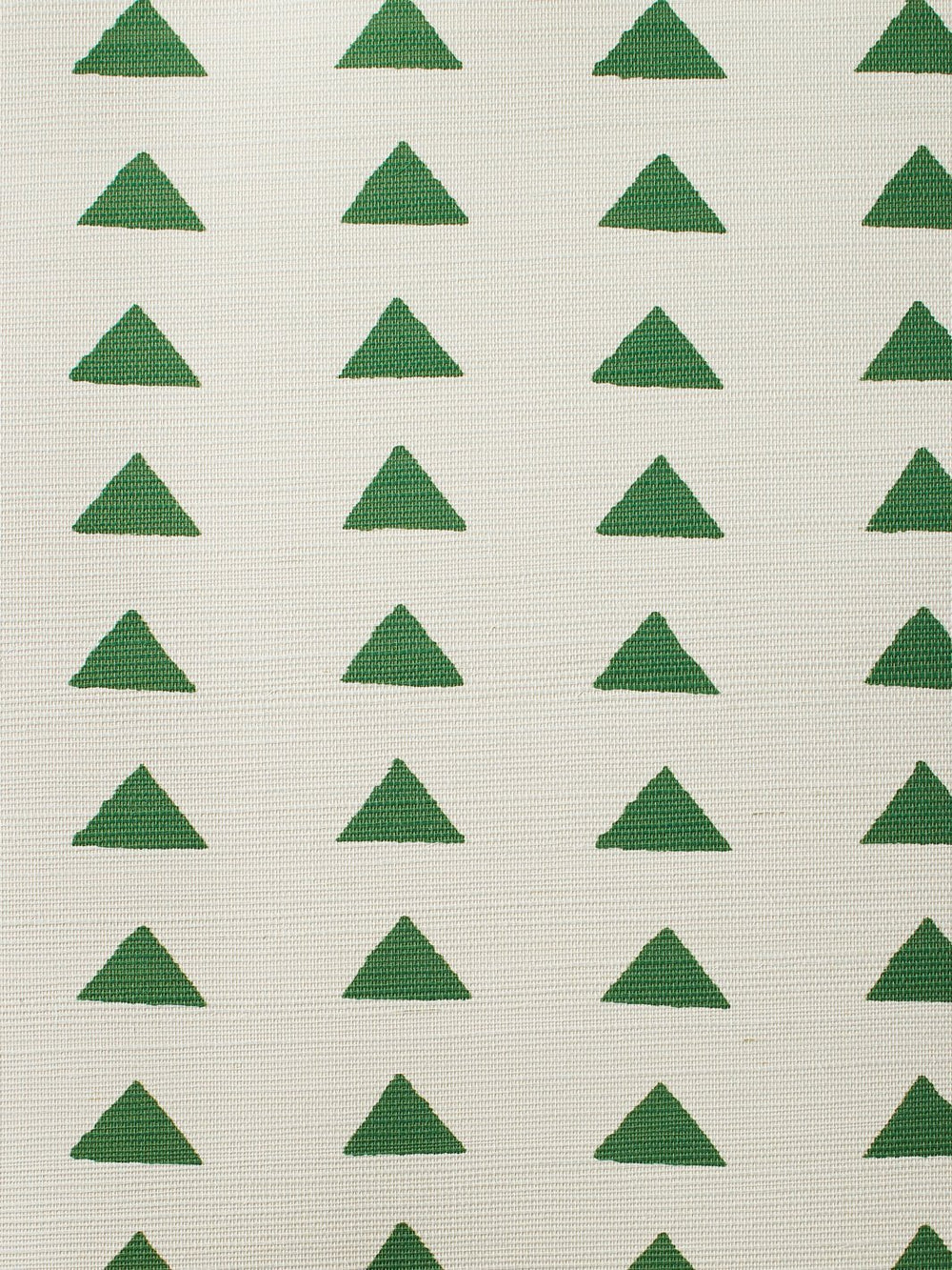 triangles green grasscloth