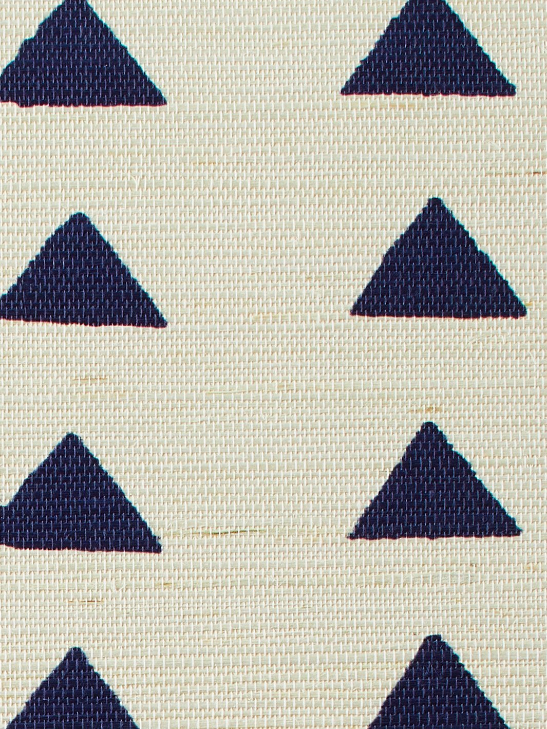 triangles navy grasscloth