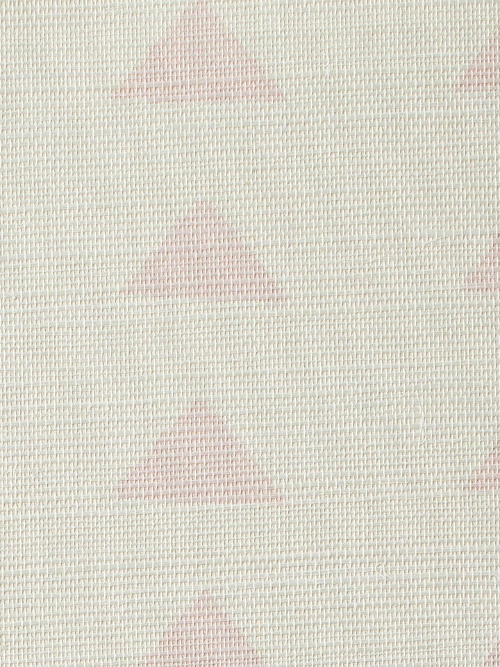 triangles pink grasscloth