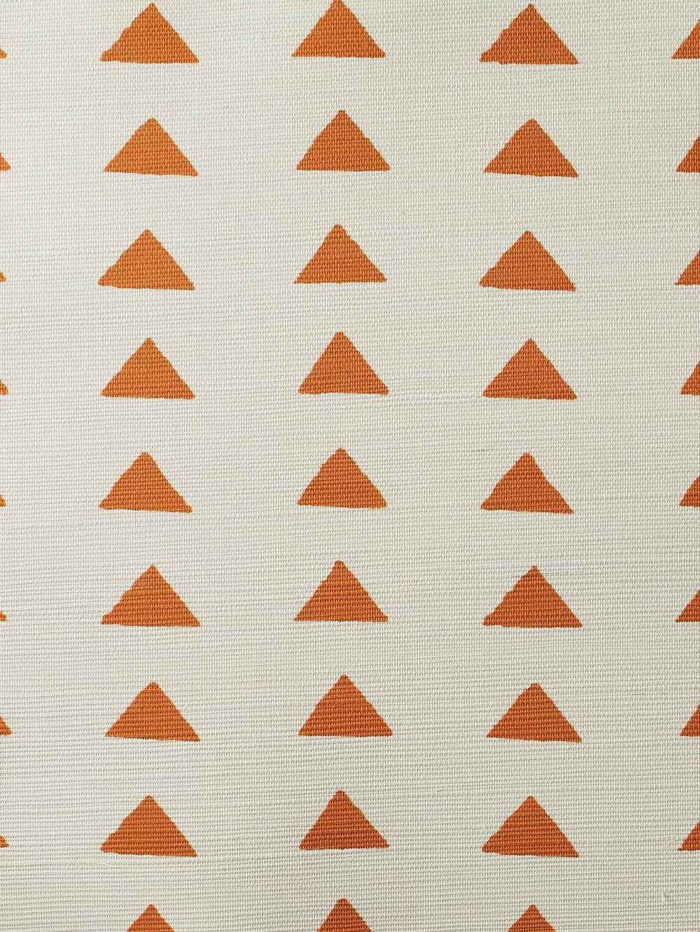 triangles terracota grasscloth