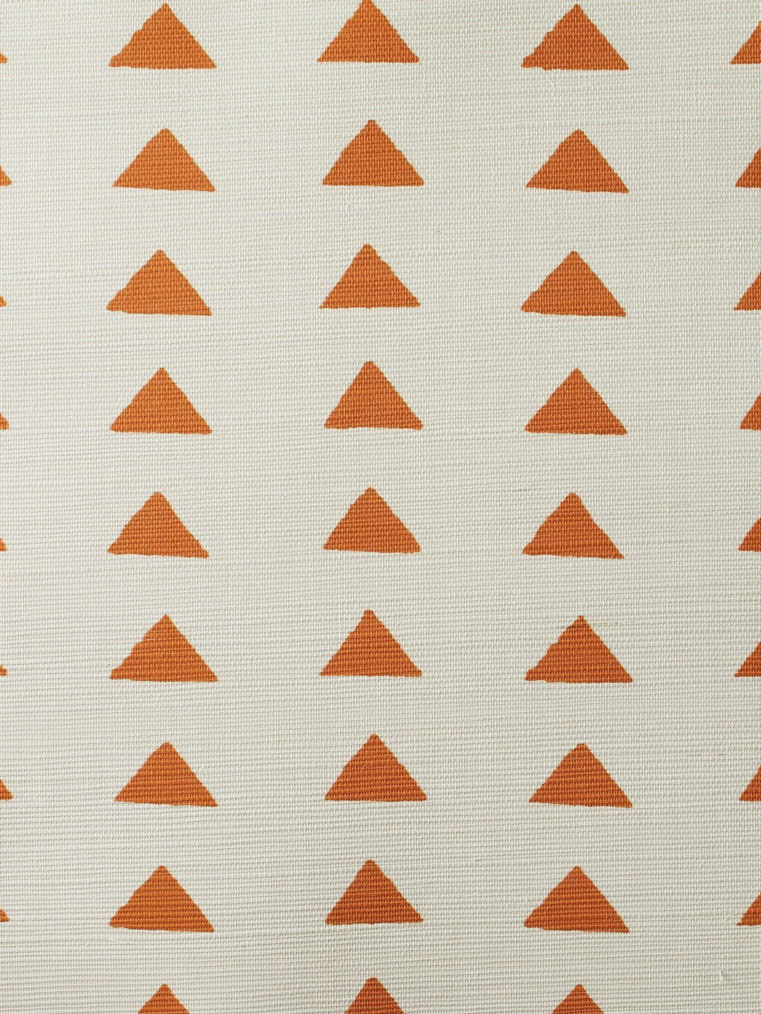 triangles terracota grasscloth