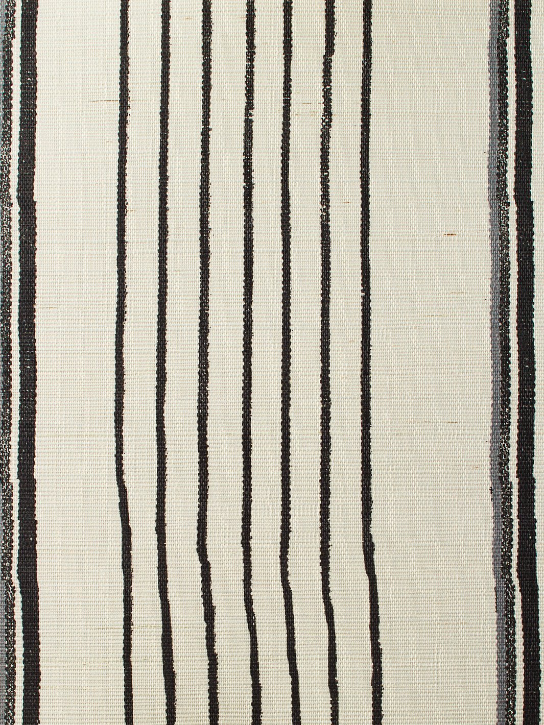 two tone stripe black gray grasscloth