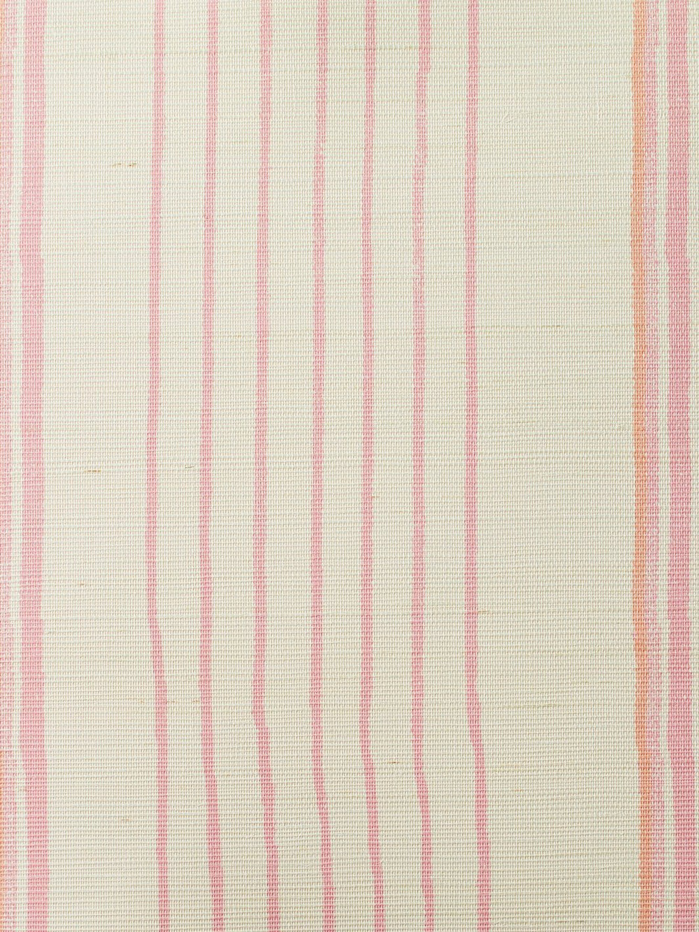 two tone stripe creamsicle grasscloth