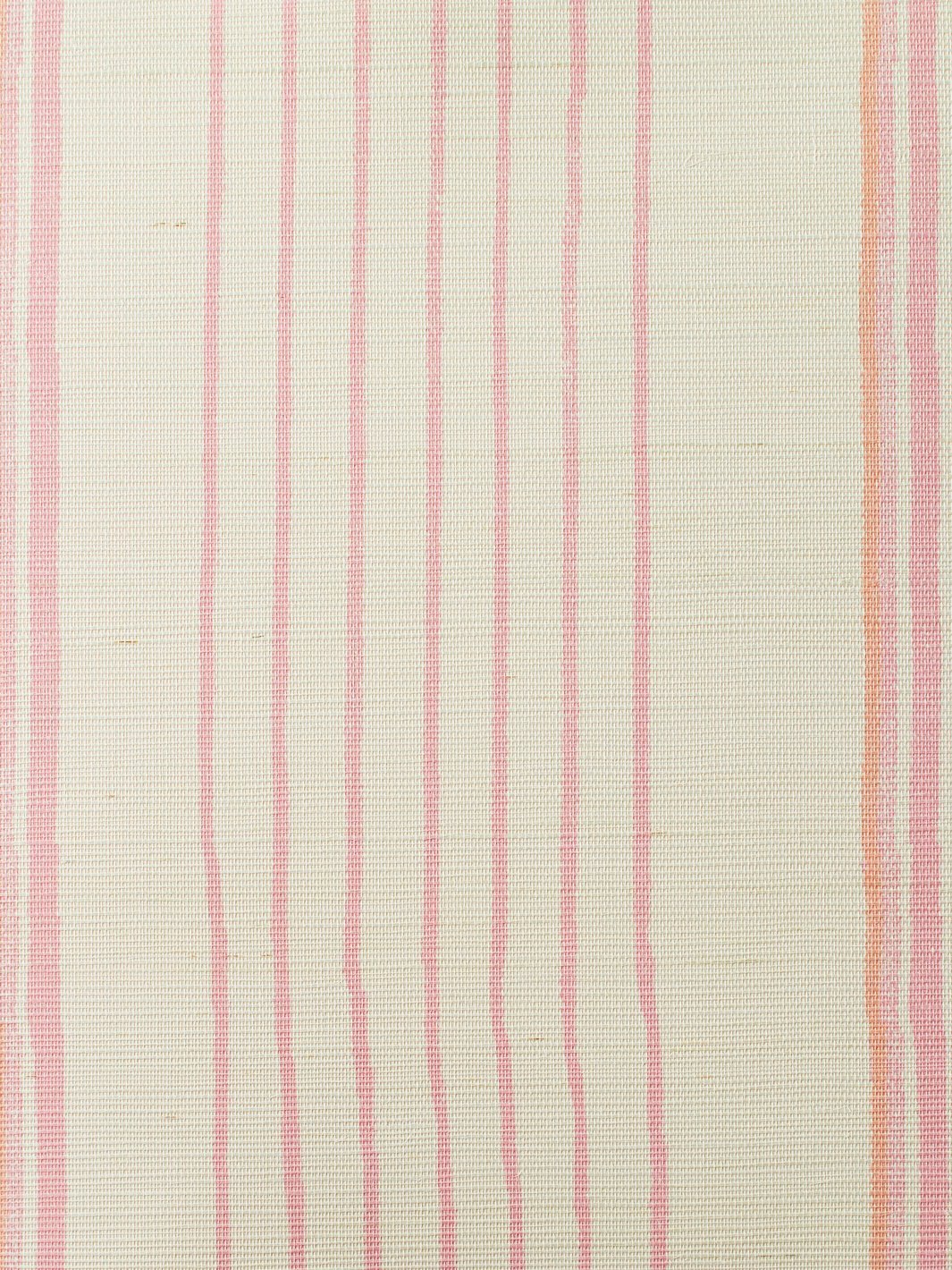 two tone stripe creamsicle grasscloth