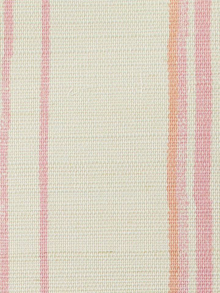 two tone stripe creamsicle grasscloth