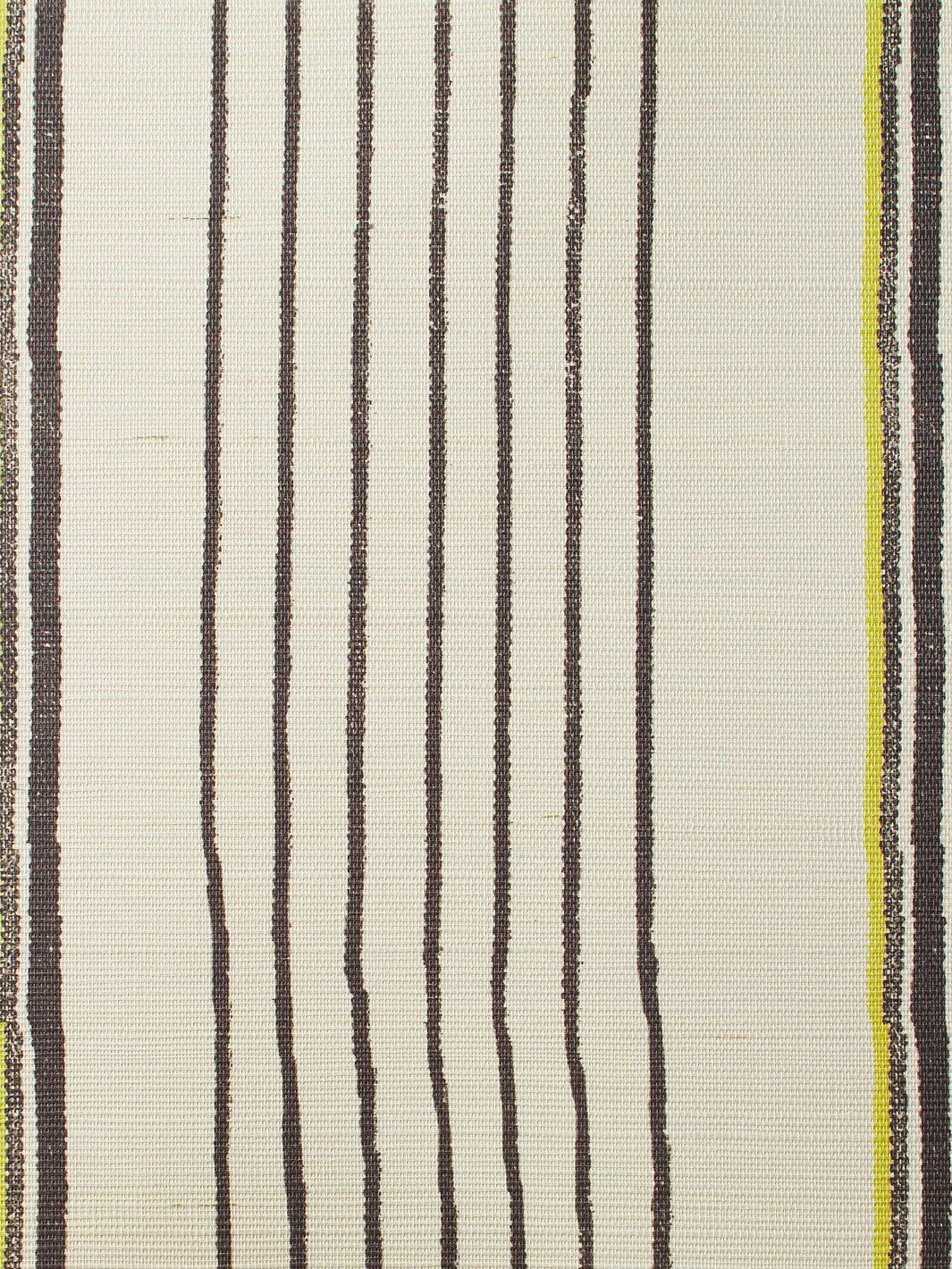 two tone stripe daffodil chocolate grasscloth