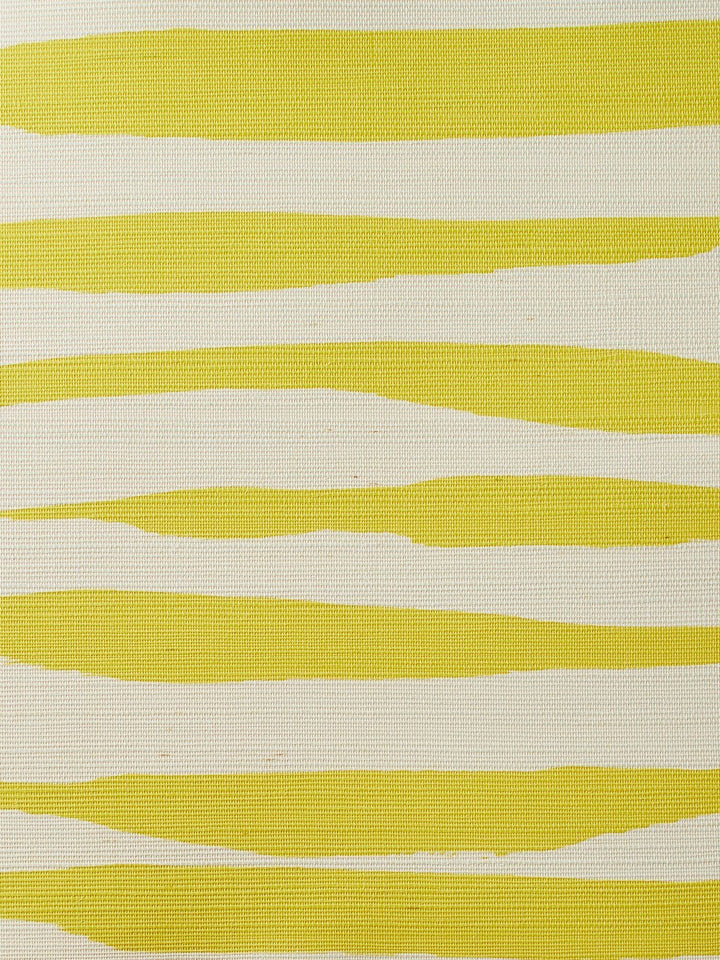 watercolor weave large yellow grasscloth