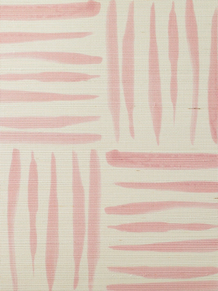 watercolor weave small dusty rose grasscloth