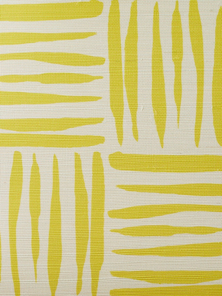 watercolor weave small yellow grasscloth