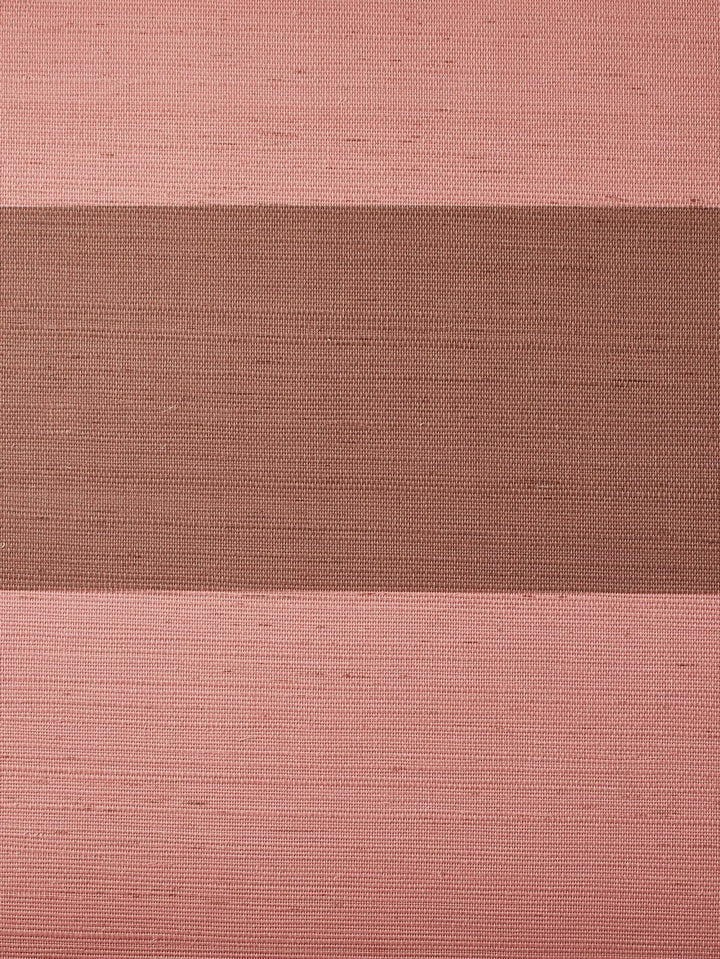 wide stripe two color adobe slip grasscloth