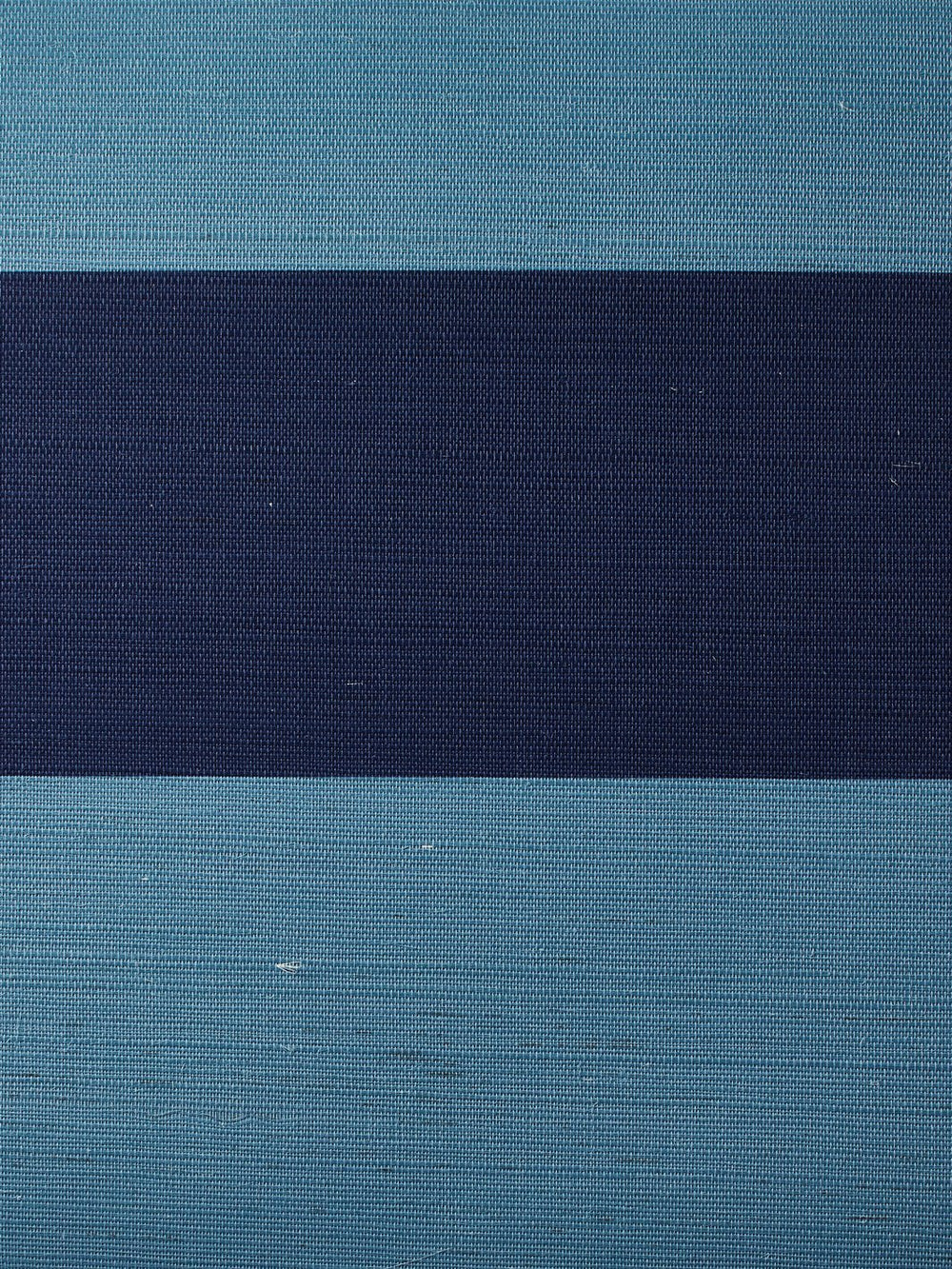 wide stripe two color lapis navy grasscloth