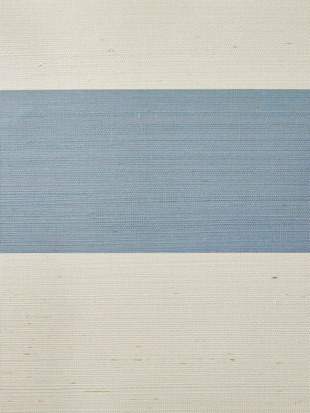 wide stripe french blue grasscloth