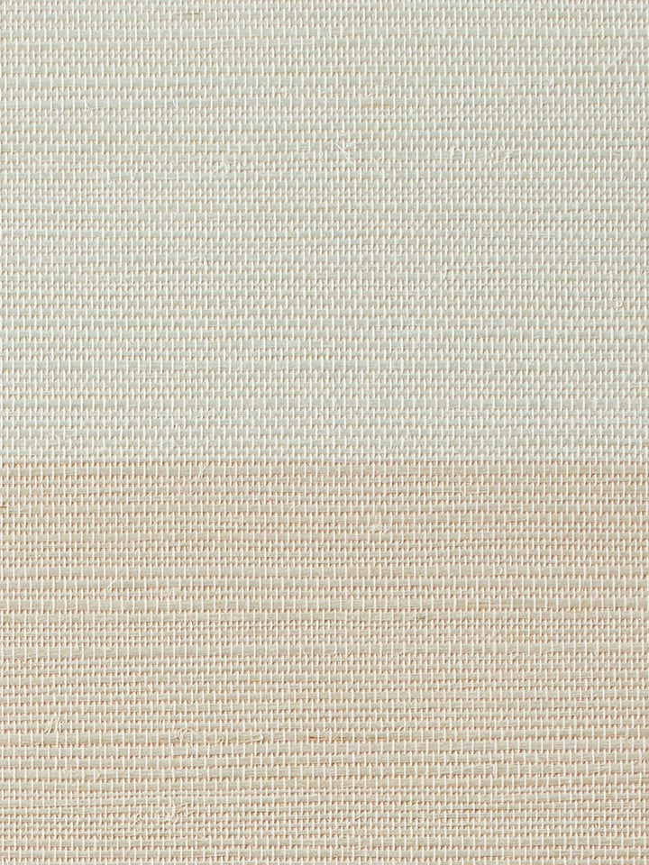 wide stripe peach grasscloth