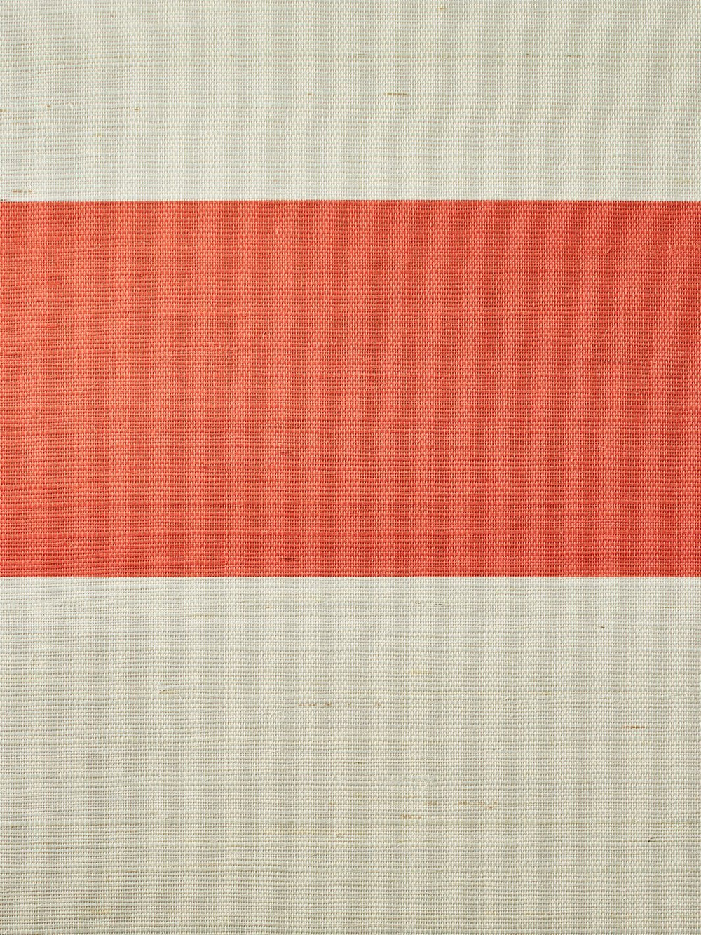 wide stripe persimmon grasscloth