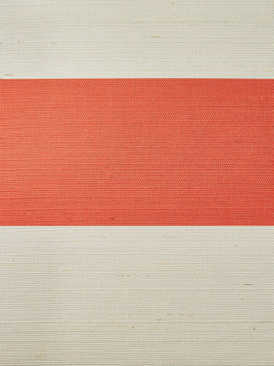wide stripe persimmon grasscloth