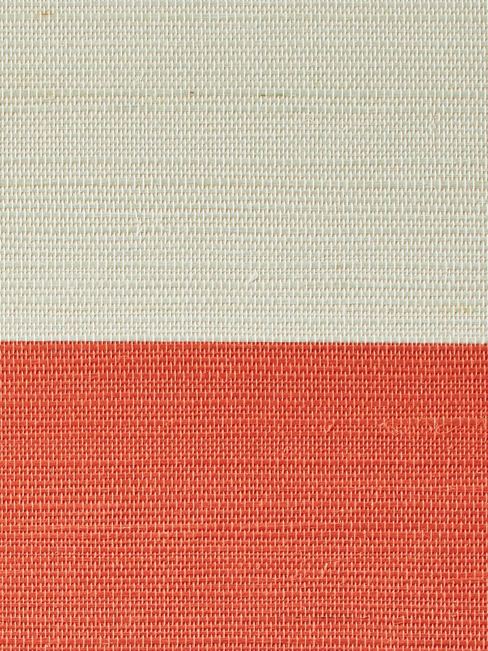 wide stripe persimmon grasscloth