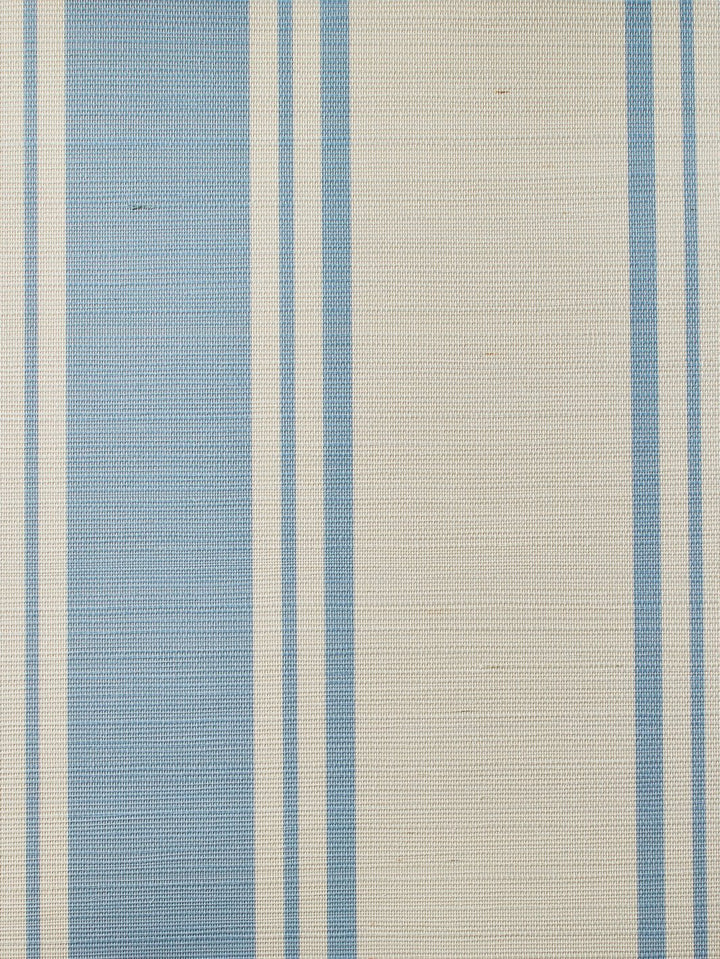yorkshire stripe cornflower grasscloth