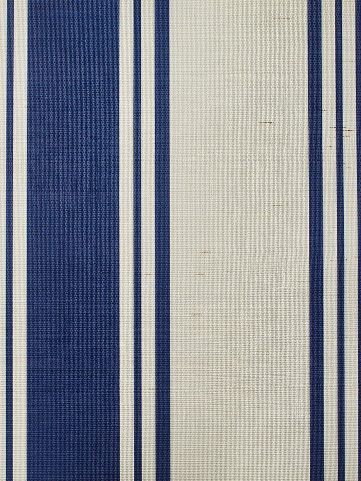 yorkshire stripe navy grasscloth