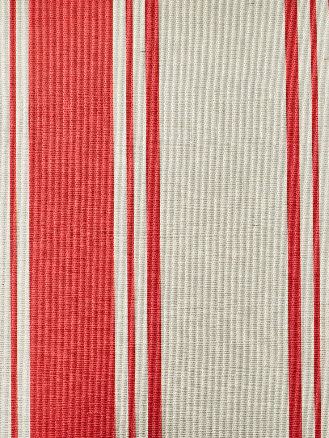 yorkshire stripe red grasscloth