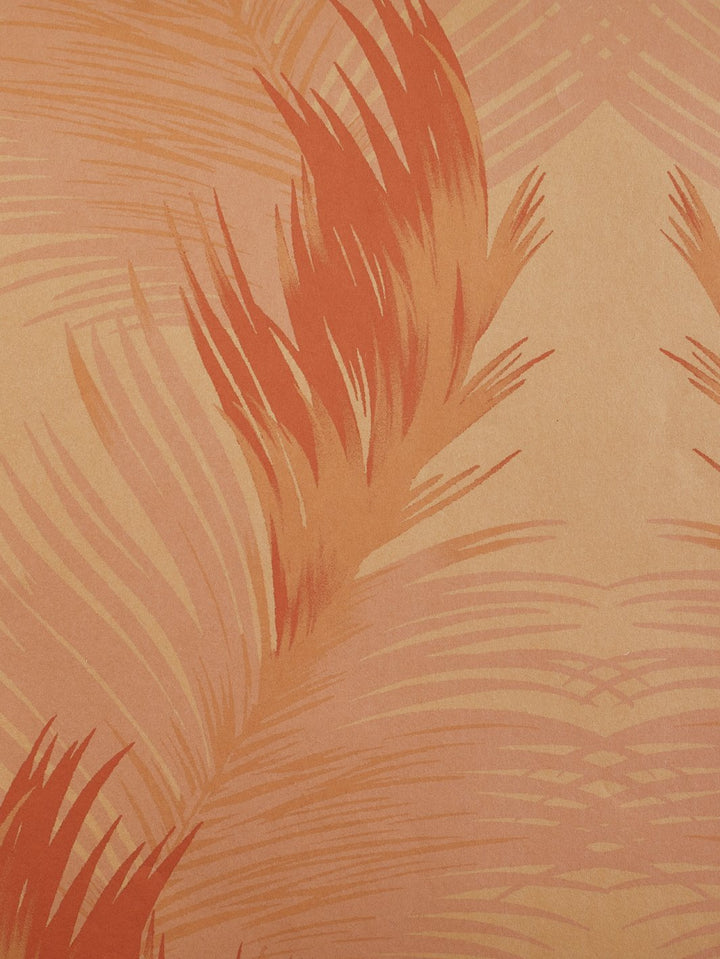 belafonte palm kraft wallpaper by nathan turner orange