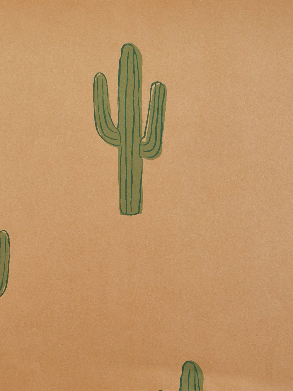 cactus kraft wallpaper by tea collection
