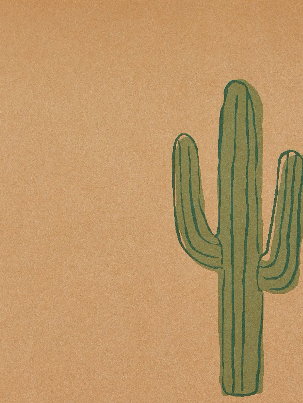 cactus kraft wallpaper by tea collection