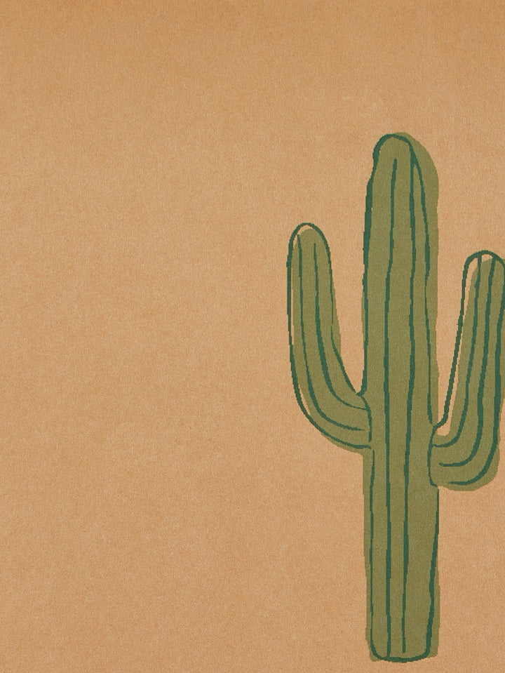 cactus kraft wallpaper by tea collection