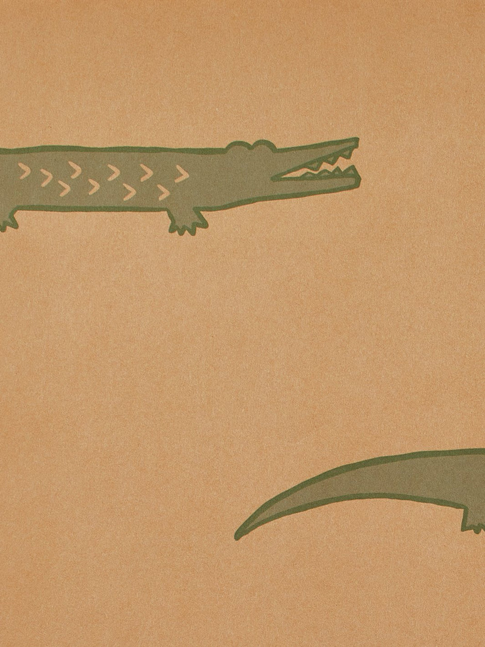 crocodile kraft wallpaper by tea collection