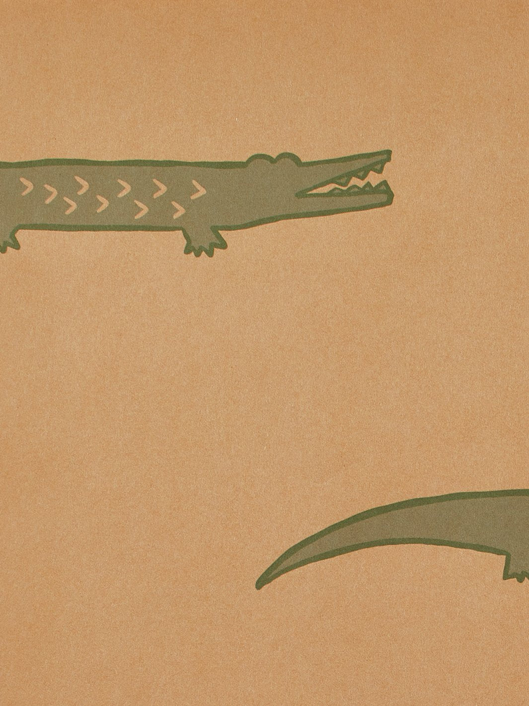 crocodile kraft wallpaper by tea collection
