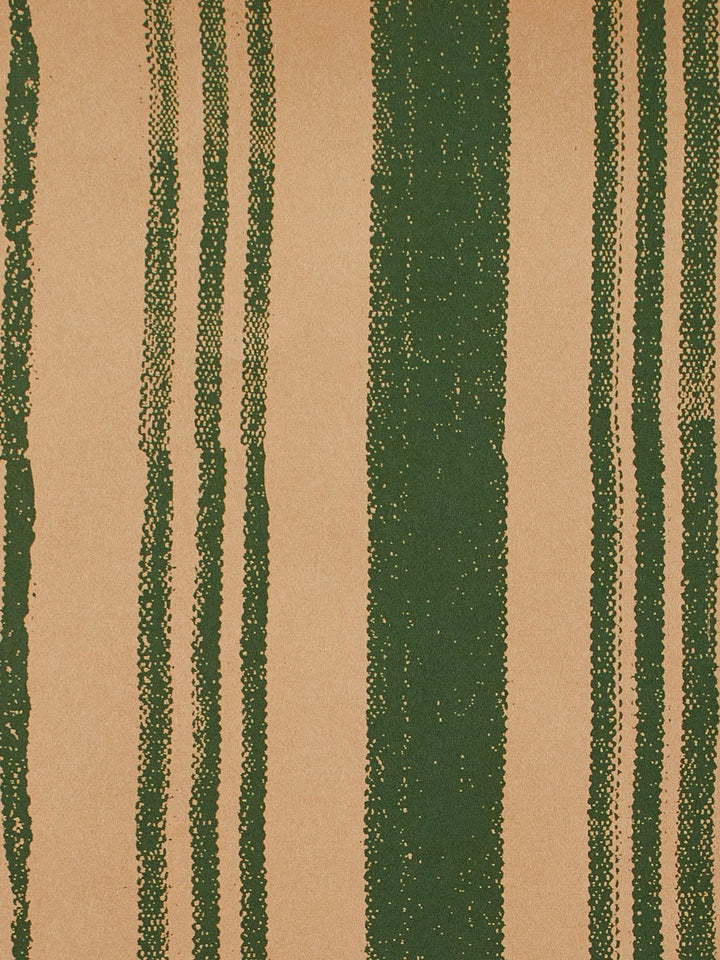 painted stripes kraft wallpaper by nathan turner green
