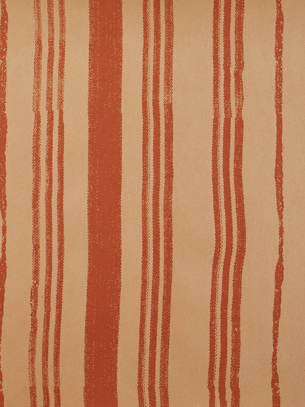 painted stripes kraft wallpaper by nathan turner terracotta