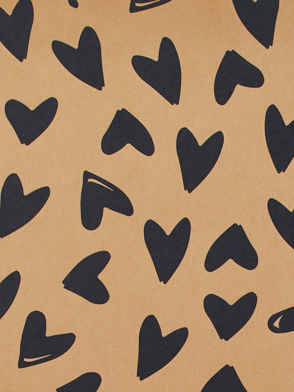scattered hearts kraft wallpaper by sugar paper navy