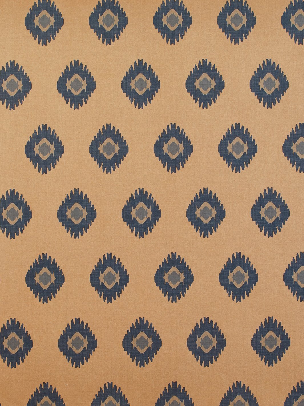 tangier medallion kraft wallpaper blue