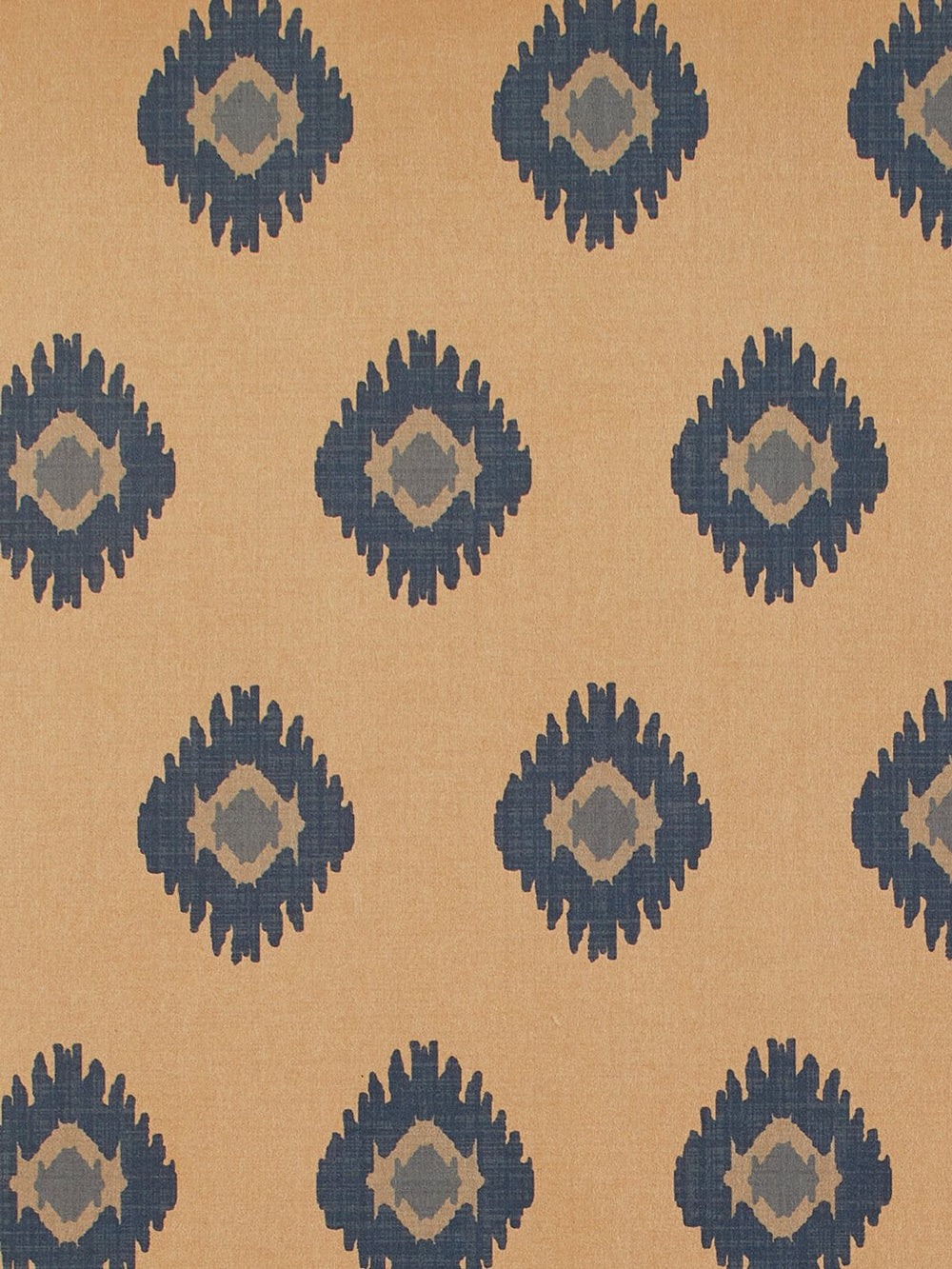 tangier medallion kraft wallpaper blue