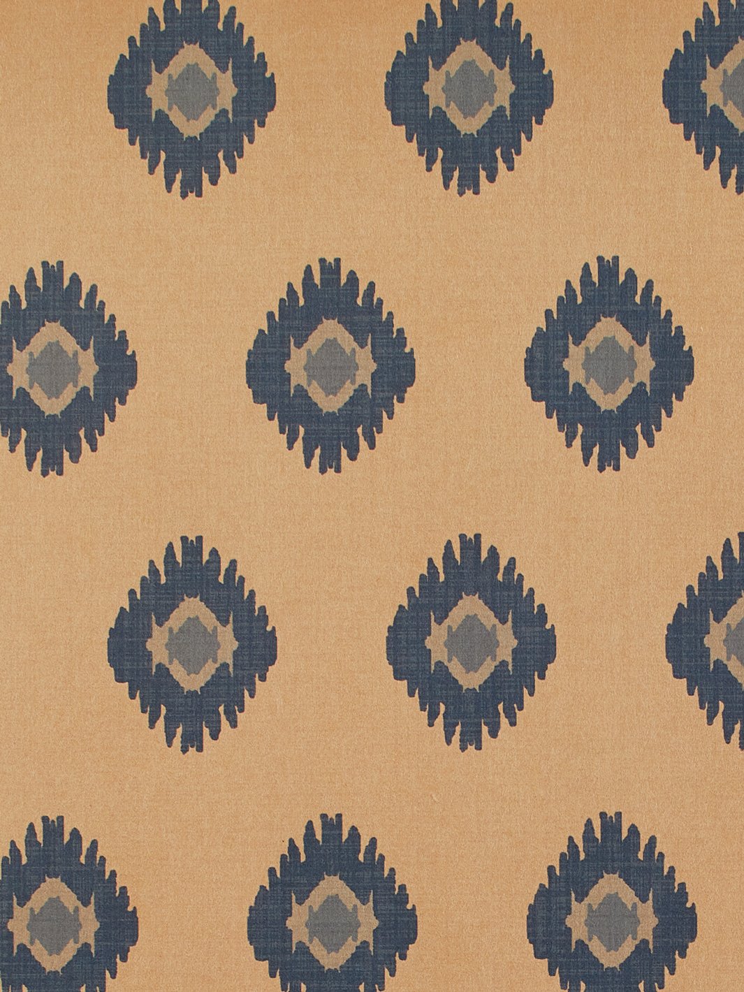 tangier medallion kraft wallpaper blue