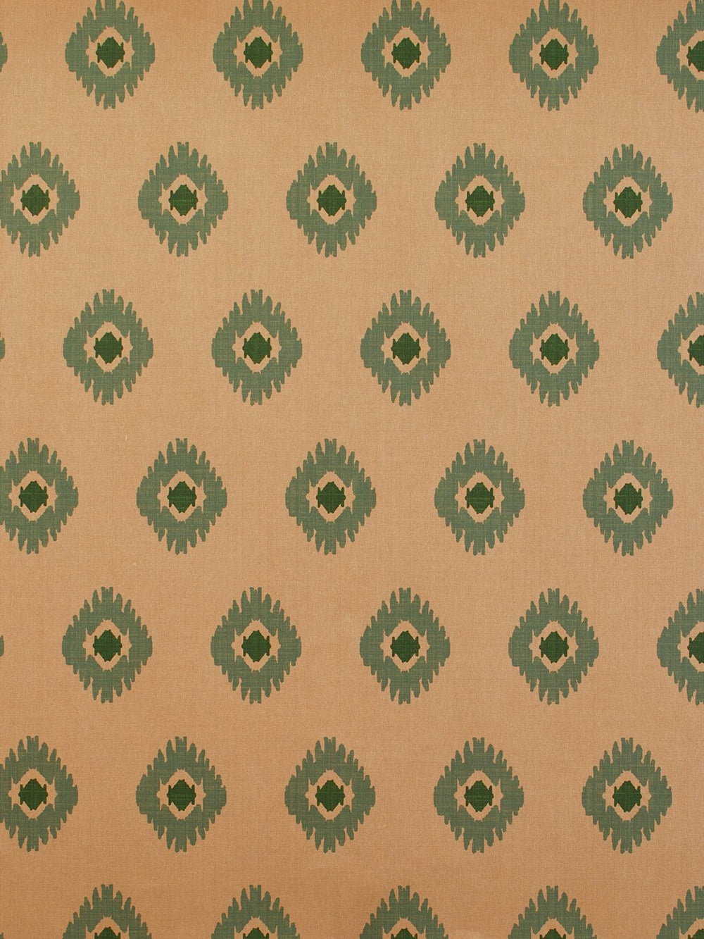 tangier medallion kraft wallpaper green