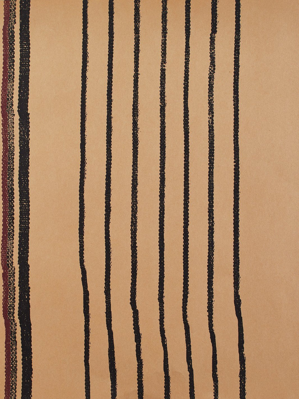 two tone stripe kraft wallpaper by nathan turner black burgundy