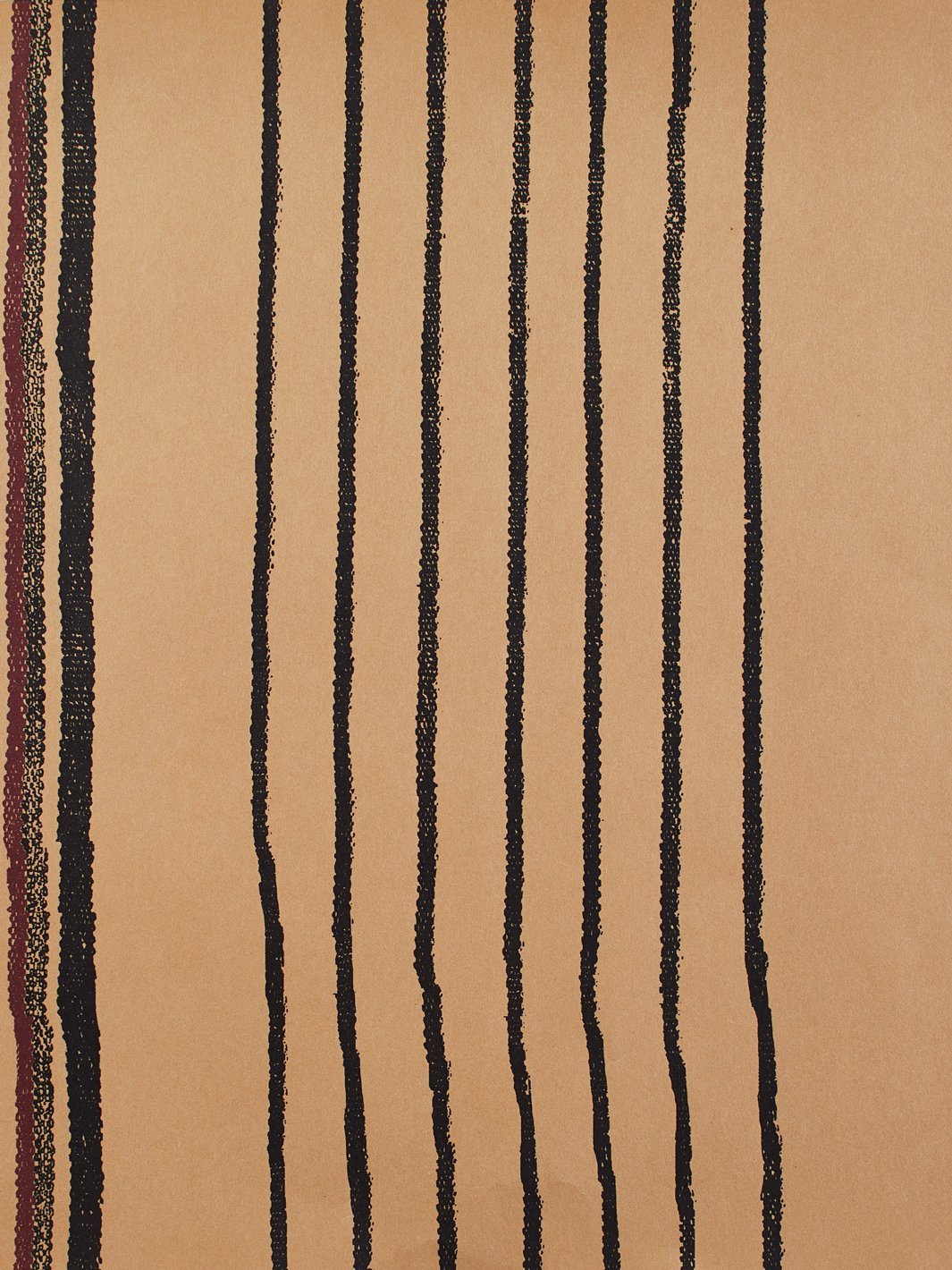 two tone stripe kraft wallpaper by nathan turner black burgundy