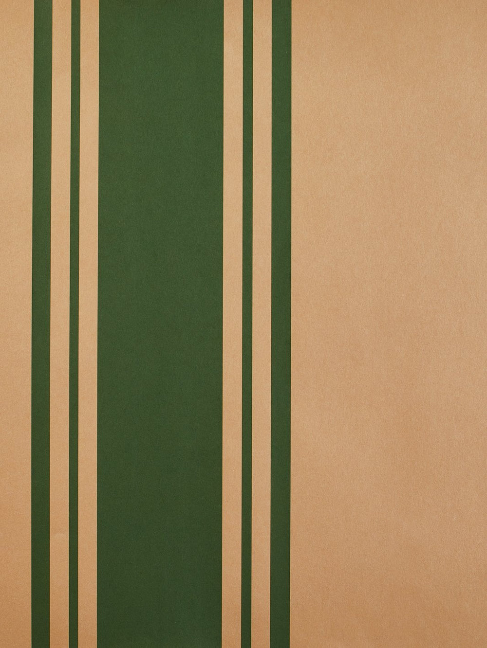yorkshire stripe kraft wallpaper green