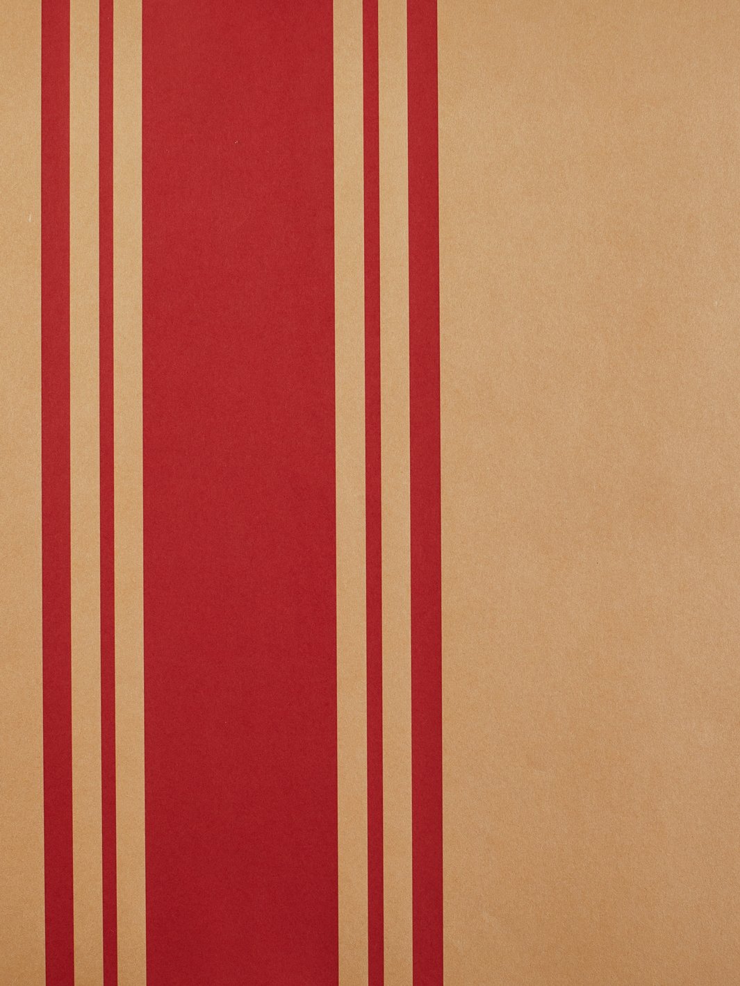 yorkshire stripe kraft wallpaper red
