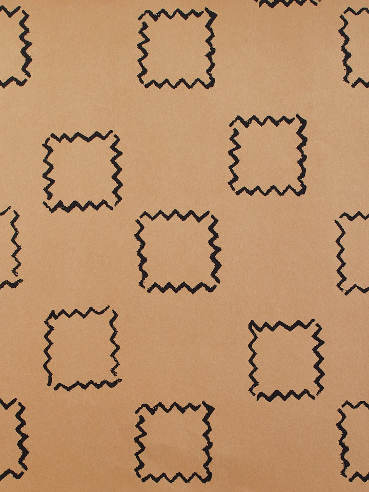 zag squares kraft wallpaper by nathan turner black