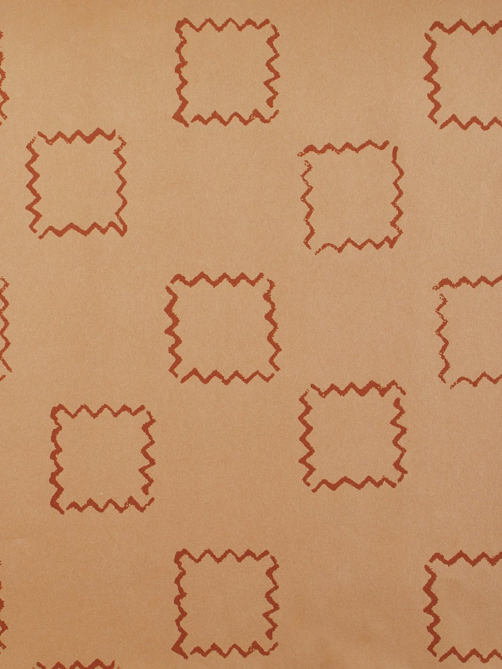 zag squares kraft wallpaper by nathan turner terracotta