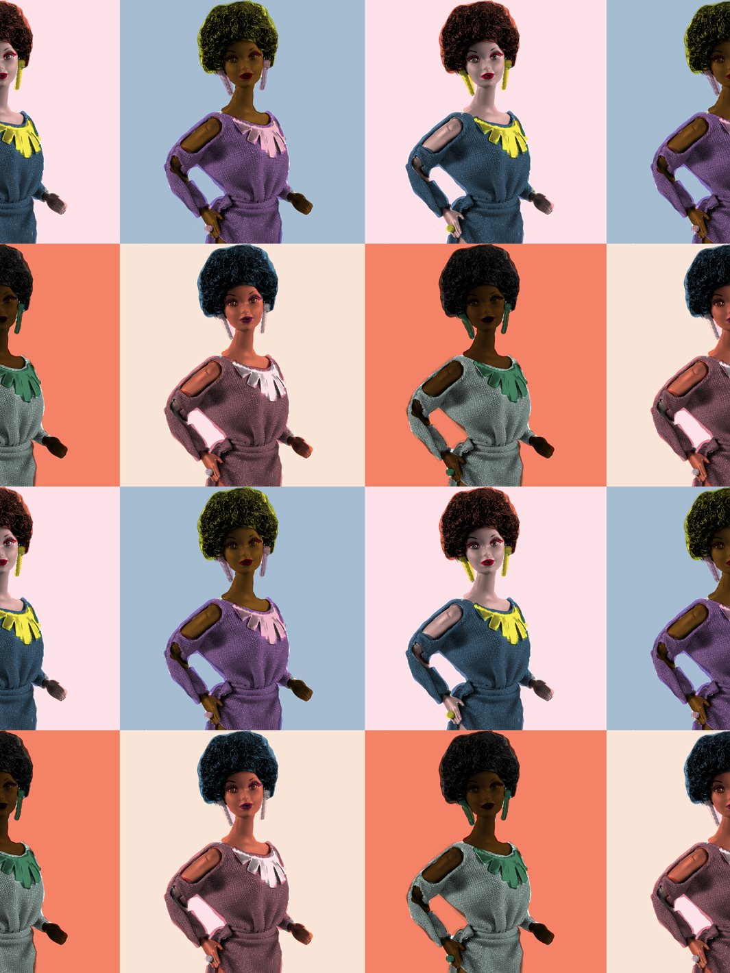 Black barbie online wall art