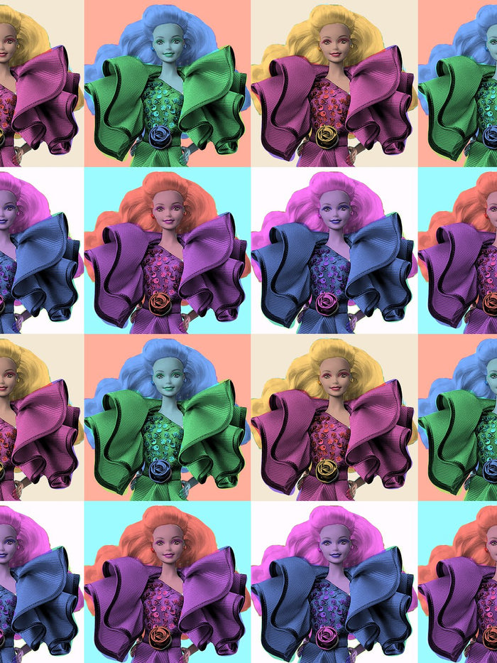 'Pop Print Dream Date Barbie™' Wallpaper by Barbie™ - Multi