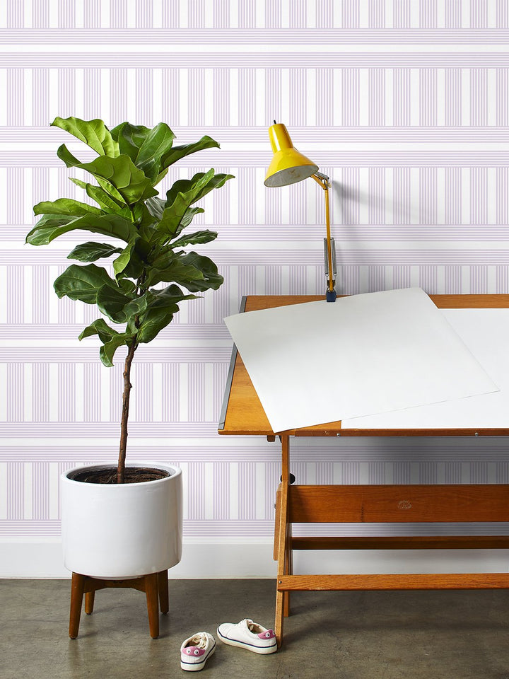roman-holiday-grid-wallpaper-by-barbie-lilac