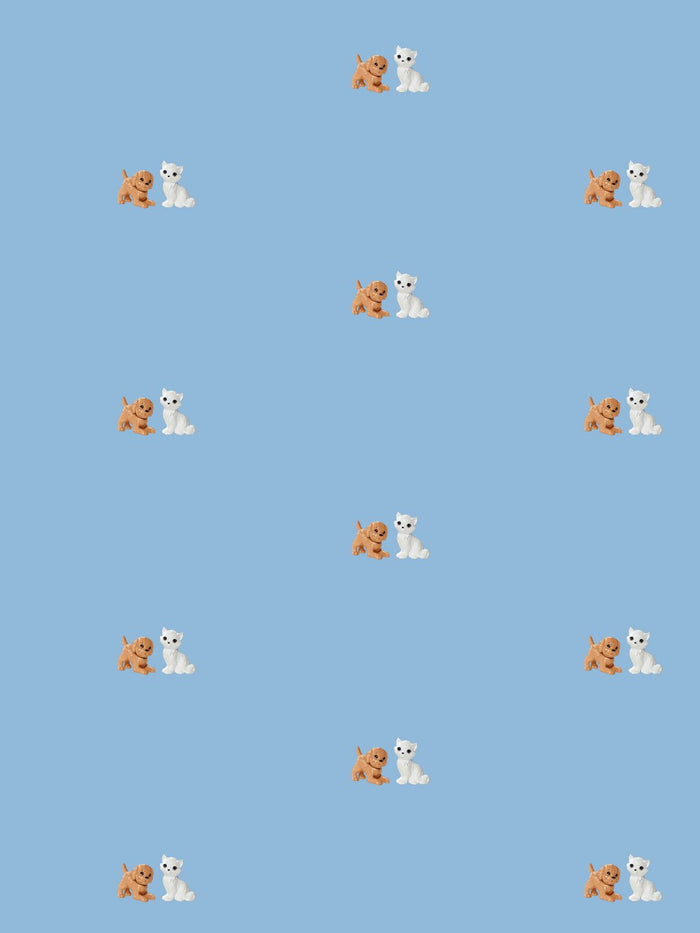 'Taffy and Blissa' Wallpaper by Barbie™ - Cornflower