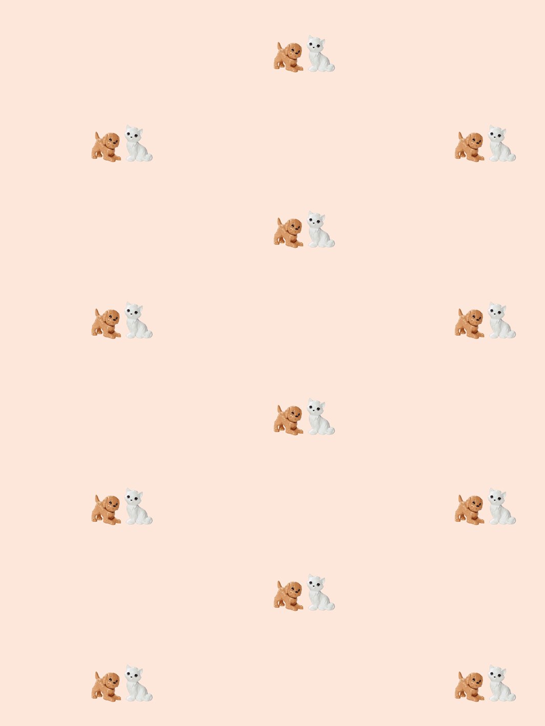 'Taffy and Blissa' Wallpaper by Barbie™ Peach