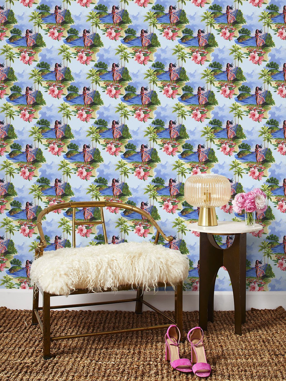 tropical-barbie-wallpaper-by-barbie-hawaiian-barbie-multi