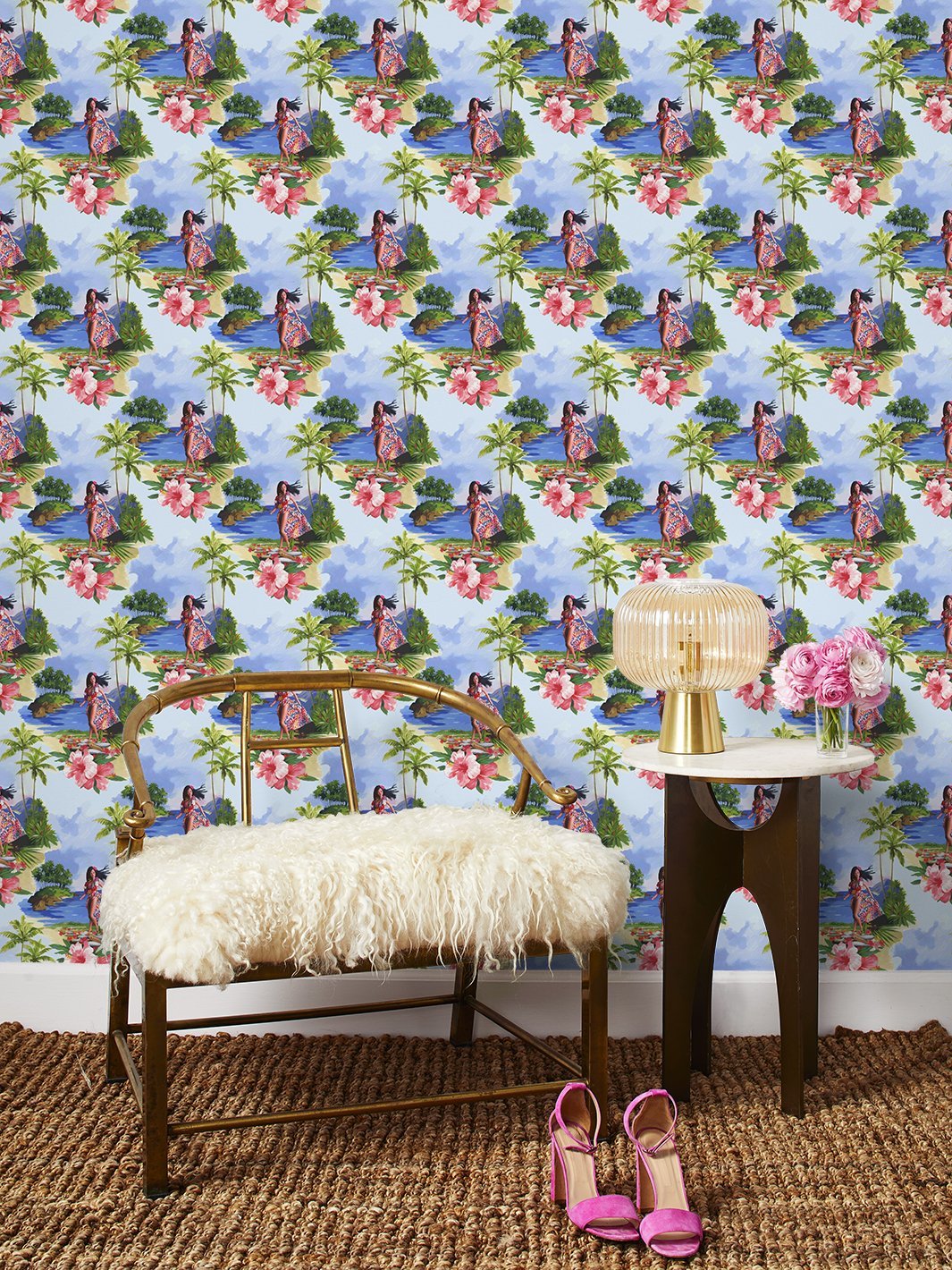tropical-barbie-wallpaper-by-barbie-hawaiian-barbie-multi